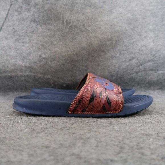 Nike Shoes Mens 7 Sandals Slides Benassi Slip On Casual Active Recovery Comfort - Picture 2 of 13